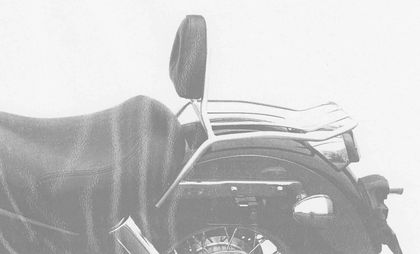 Porte Bagage Hepco & Becker Solorack avec dosseret - chrome