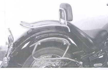 Porte Bagage Hepco & Becker Solorack avec dosseret - chrome