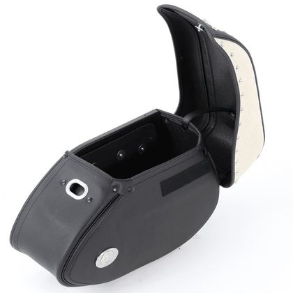 Valise Hepco & Becker Ivory droite pour support de tubulaire - noir/ivoire Universel Ref : HBE03488A / 620499 00 01 