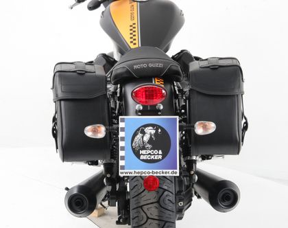 Ecarteurs de sacoches Hepco & Becker Cutout pour sacoches en cuir - noir Ref : HBE03515A / 626547 00 01 