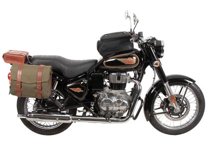 Support valises Hepco & Becker C-Bow - chrome Ref : HBE03626A / 6307662 00 02 ROYAL ENFIELD 350 BULLET 350 - 2024 - 2025