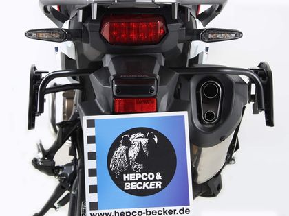 Support valises Hepco & Becker C-Bow - noir Ref : HBE03639A / 6309512 00 01 HONDA 1000 CRF 1000 L AFRICA TWIN ABS (SD06) - 2018 - 2019