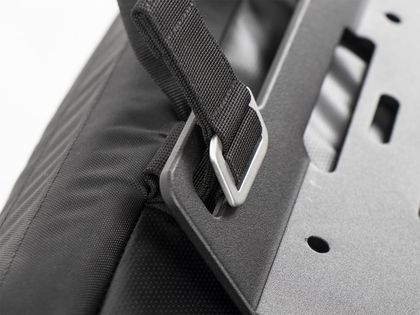 Valise Hepco & Becker Xtravel Basic droite avec plaque d'adaptation support tubulaire - noir Universel