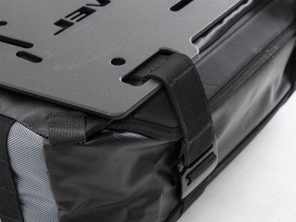 Valise Hepco & Becker Xtravel Basic droite avec plaque d'adaptation support tubulaire - noir Universel