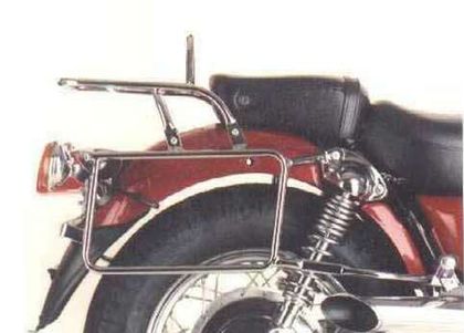 Support top case Hepco & Becker tubulaire complet avec support de valises latérales - chrome