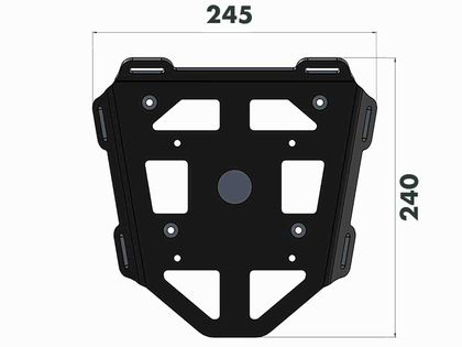 Porte Bagage Hepco & Becker Minirack - noir Ref : HBE03985A / 6507511 01 01 HUSQVARNA 900 NUDA 900 - 2012 - 2014