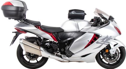 Support top case Hepco & Becker Alurack - noir Ref : HBE04092A / 6523545 01 01 SUZUKI 1300 GSX 1300 HAYABUSA R ABS - 2021 - 2025
