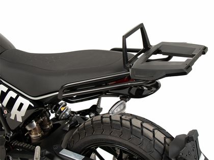 Support top case Hepco & Becker Alurack - noir Ref : HBE04120A / 6527653 01 01 DUCATI 800 SCRAMBLER 800 ICON - 2023 - 2025