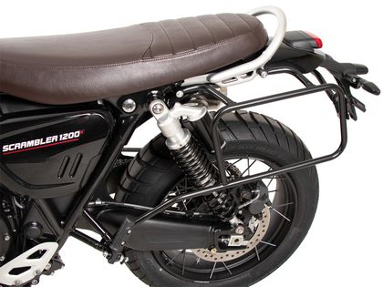 Support valises Hepco & Becker Tubulaire - noir Ref : HBE04154A / 6537667 00 01 TRIUMPH 1200 SCRAMBLER 1200 X - 2024 - 2025