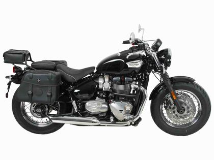 Support top case Hepco & Becker tubulaire - noir Ref : HBE04176A / 6547572 01 01 TRIUMPH 1200 BONNEVILLE 1200 SPEEDMASTER - 2018 - 2025