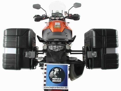 Support valises Hepco & Becker Lock-it asymétriques - noir Ref : HBE04203A / 6567556 00 01 KTM 1090 1090 ADVENTURE - 2017 - 2018