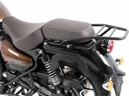 Porte Bagage Hepco & Becker tubulaire - noir Ref : HBE04212A / 6587619 01 01 ROYAL ENFIELD 350 METEOR 350 - 2021 - 2025