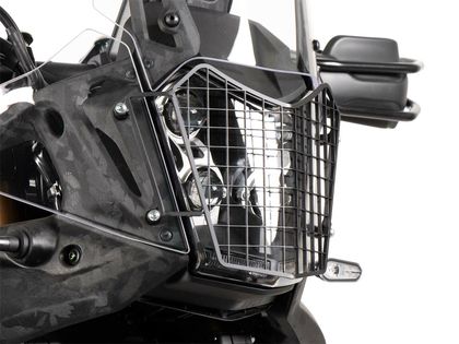 Protection Phare Hepco & Becker Grille - noir Ref : HBE04415A / 7004579 00 01 YAMAHA 700 TENERE 700 WORLD RAID - 2022 - 2024