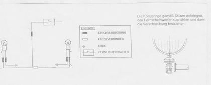 Feux Hepco & Becker Twinlight (route) avec support et câble - chrome