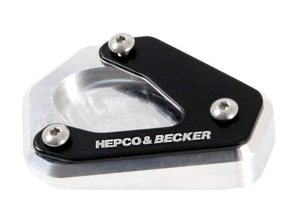 Extension de béquille Hepco & Becker latérale - noir/argent Ref : HBE04559A / 42112525 00 91 KAWASAKI 1000 Z 1000 SX (ZX1000L) - 2015 - 2016