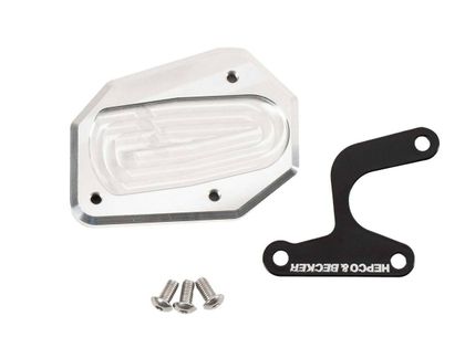 Extension de béquille Hepco & Becker latérale - noir/argent Ref : HBE04567A / 42113552 00 91 SUZUKI 1000 GSX-S 1000 GX - 2024 - 2025
