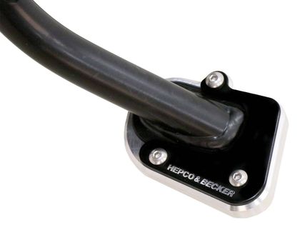 Extension de béquille Hepco & Becker latérale - noir/argent Ref : HBE04583A / 42116513 00 91 BMW 850 F 850 GS ABS (0B09) - 2018 - 2023
