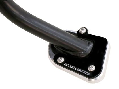 Extension de béquille Hepco & Becker latérale - noir/argent
