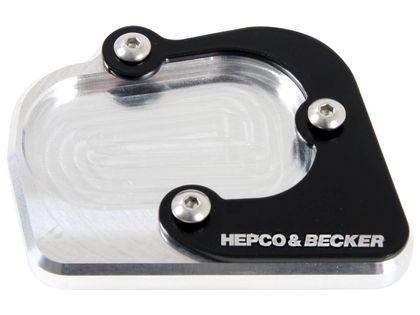 Extension de béquille Hepco & Becker latérale - noir/argent Ref : HBE04597A / 4211671 00 91 BMW 1200 R 1200 GS ADVENTURE ABS (0A02) - 2014 - 2018