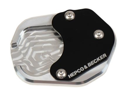 Extension de béquille Hepco & Becker latérale - noir/argent Ref : HBE04613A / 42117636 00 91 TRIUMPH 660 TIGER SPORT 660 - 2022 - 2025