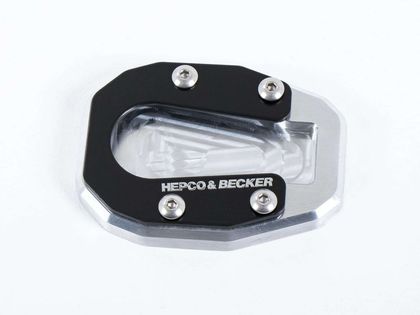 Extension de béquille Hepco & Becker latérale - noir/argent Ref : HBE04626A / 42119522 00 91 HONDA 1100 CRF 1100 L AFRICA TWIN ADVENTURE SPORTS ABS - 2020 - 2025