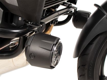 Hepco & Becker Aanpassingskit voor het monteren van originele lichten op de crash bar - zwart Motorbescherming