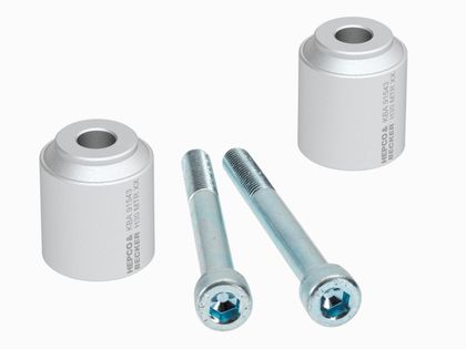Rehausseur de guidon Hepco & Becker 30 mm - argent
