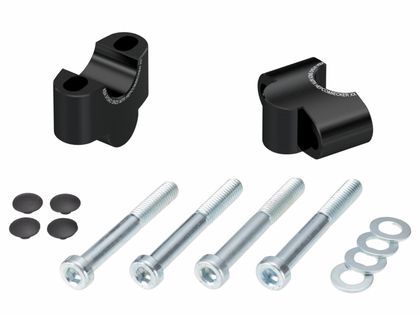 Rehausseur de guidon Hepco & Becker 25 mm - noir