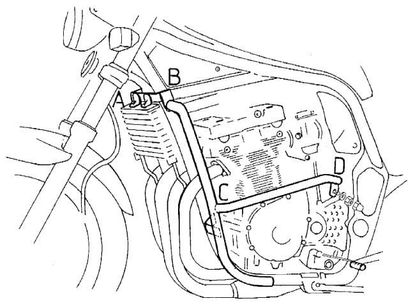 Pare-carter Hepco & Becker Crashbar - noir