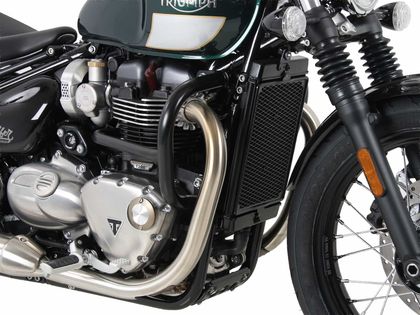 Hepco & Becker Crashbar - black Crash bar Ref : HBE05062A / 5017558 00 01 TRIUMPH 1200 BONNEVILLE 1200 BOBBER ABS - 2017 - 2025
