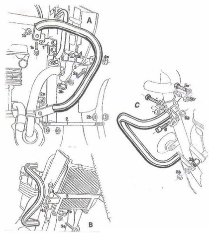 Hepco & Becker Crashbar - black Crash bar
