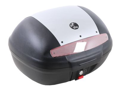 Hepco & Becker Journey 50 - silberner Verkleidung - mit Halterung - schwarz Top Case Universell