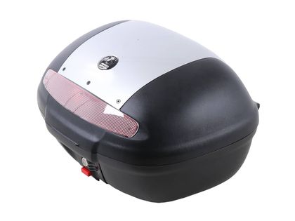 Hepco & Becker Journey 50 - silberner Verkleidung - mit Halterung - schwarz Top Case Universell