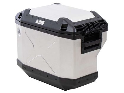 Hepco & Becker Xplorer 37 droit pour support cutout - argent Zijkoffer Universeel