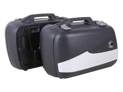 Hepco & Becker Junior Flash zilver 30 (de paar) - zwart Zijkoffer Universeel Ref: HBE05443A / 610233 00 09 