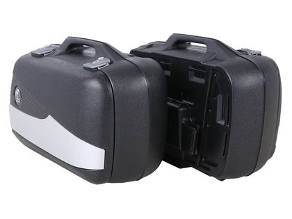 Hepco & Becker Junior Flash zilver 30 (de paar) - zwart Zijkoffer Universeel