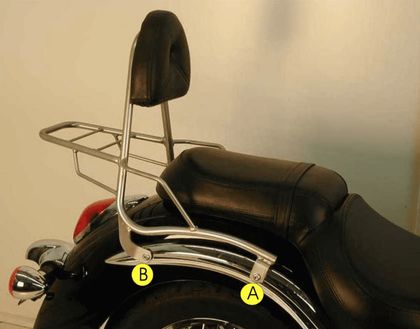 Hepco & Becker mit Sissybar - schwarz Gepäckträger