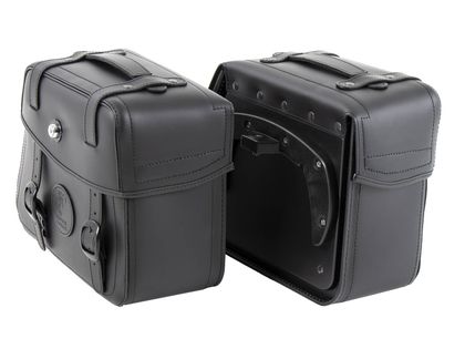 Hepco & Becker Compleet Rugged 21 l kit voor C-Bow steun - zwart Zadeltassen Universeel