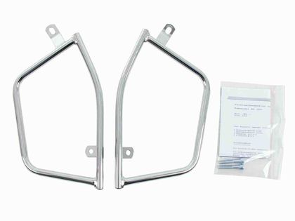 Ecarteurs de sacoches Hepco & Becker Tubulaire pour sacoches en cuir - chrome Ref : HBE05532A / 625251 00 02 