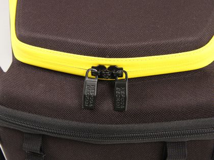 Sacoche de selle Hepco & Becker Royster - seatpad Basic inclus - noir avec fermeture éclair jaune Universel