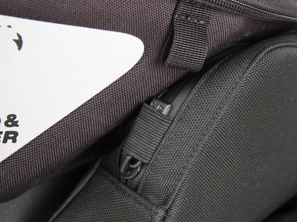 Sacoche de selle Hepco & Becker Royster - seatpad Basic inclus - noir avec fermeture éclair jaune Universel