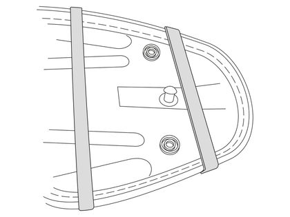 Sacoche de selle Hepco & Becker Royster - seatpad Basic inclus - noir Universel