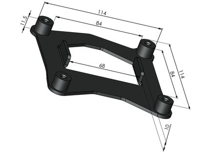 Sacoche de selle Hepco & Becker Legacy pour solorack - noir Universel Ref : HBE05717A / 6451978 00 01 