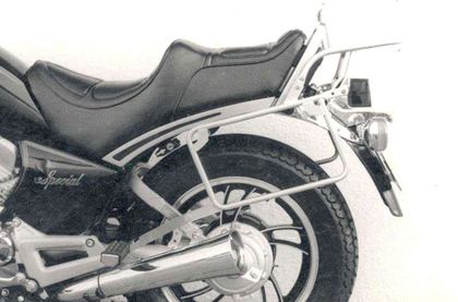 Support top case Hepco & Becker avec support de valises latérales - chrome