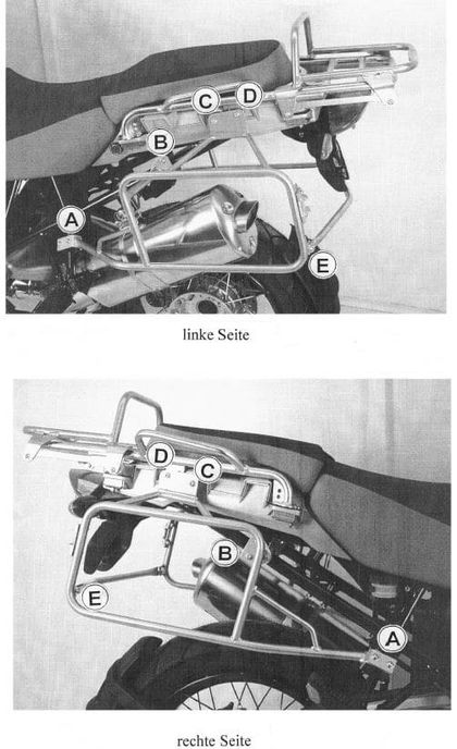 Hepco & Becker Tubular - schwarz Seitenkofferhalterung