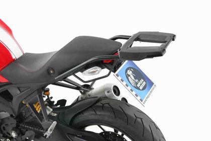 Support top case Hepco & Becker Aluminium - noir Ref : HBE06003A / 6507502 01 01 DUCATI 1100 1100 MONSTER EVO - 2011 - 2013
