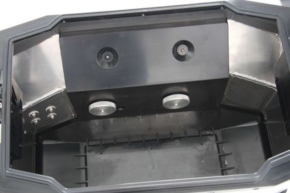 Hepco & Becker Cutout - silver/stainless steel Side case holder