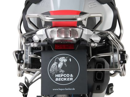 Hepco & Becker Cutout for Xplorer 40/37 litre panniers - Stainless steel Side case holder