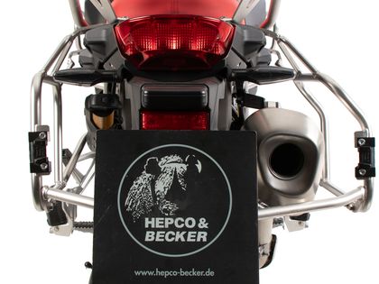 Hepco & Becker Ausschnitt für Xplorer 40/37 Liter Koffer - Edelstahl Seitenkofferhalterung Ref : HBE06109A / 6516537 00 22 BMW 800 F 800 GS ABS - 2024 - 2025