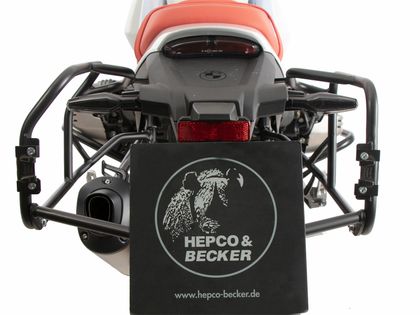 Valise Hepco & Becker Kit complet avec support - noir/argent